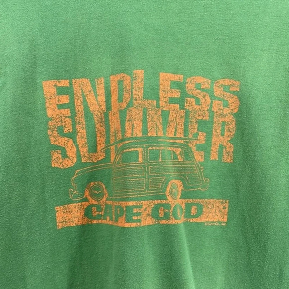 Cuffy's of Cape Cod Green Endless‎ Summer Cape Cod T-Shirt 2X - Picture 2 of 3